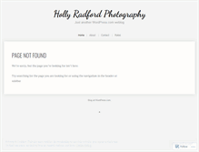 Tablet Screenshot of hollyradfordphotography.wordpress.com