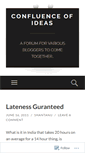 Mobile Screenshot of confluenceofideas.wordpress.com