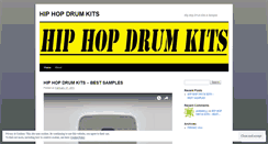 Desktop Screenshot of hiphopdrumkitsblog.wordpress.com