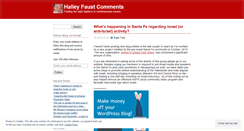 Desktop Screenshot of halleyfaust.wordpress.com