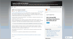 Desktop Screenshot of bankakredilerinikarsilastir.wordpress.com