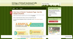 Desktop Screenshot of livingavirtualassistantlife.wordpress.com