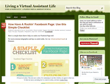 Tablet Screenshot of livingavirtualassistantlife.wordpress.com