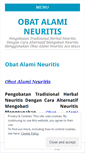 Mobile Screenshot of obatalamineuritis.wordpress.com