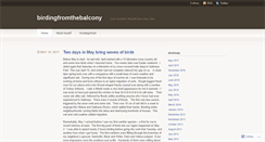 Desktop Screenshot of birdingfromthebalcony.wordpress.com