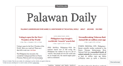 Desktop Screenshot of palawandaily.wordpress.com