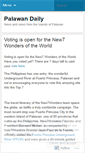 Mobile Screenshot of palawandaily.wordpress.com