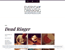 Tablet Screenshot of everydaydrinking.wordpress.com