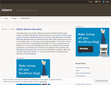 Tablet Screenshot of islamv.wordpress.com
