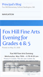 Mobile Screenshot of foxhillprincipal.wordpress.com