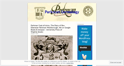 Desktop Screenshot of parkmangenealogy.wordpress.com