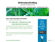 Tablet Screenshot of birthmattersfirst.wordpress.com