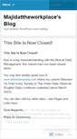 Mobile Screenshot of majidattheworkplace.wordpress.com