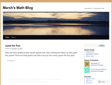 Tablet Screenshot of marshmath.wordpress.com