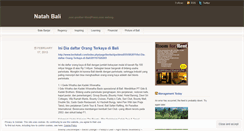 Desktop Screenshot of natahbali.wordpress.com