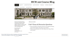 Desktop Screenshot of hum120.wordpress.com