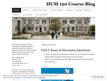 Tablet Screenshot of hum120.wordpress.com