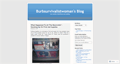Desktop Screenshot of burbsurvivalistwoman.wordpress.com