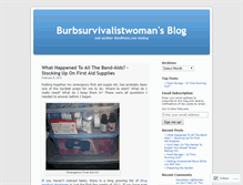 Tablet Screenshot of burbsurvivalistwoman.wordpress.com