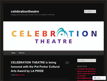 Tablet Screenshot of celebrationtheatre.wordpress.com