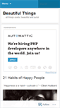 Mobile Screenshot of beatifulthings.wordpress.com