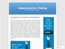 Tablet Screenshot of datasolution12.wordpress.com