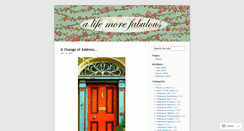 Desktop Screenshot of alifemorefabulous.wordpress.com