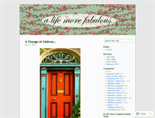 Tablet Screenshot of alifemorefabulous.wordpress.com