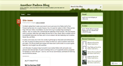 Desktop Screenshot of anotherpadresblog.wordpress.com
