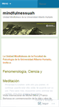 Mobile Screenshot of mindfulnessuah.wordpress.com