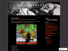 Tablet Screenshot of deathbedsongs.wordpress.com