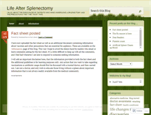 Tablet Screenshot of lifeaftersplenectomy.wordpress.com