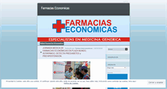 Desktop Screenshot of farmaciaseconomicas.wordpress.com