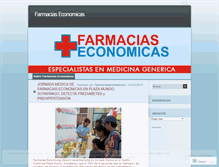 Tablet Screenshot of farmaciaseconomicas.wordpress.com