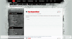 Desktop Screenshot of matematikbackby.wordpress.com