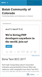 Mobile Screenshot of batakcommunitycolorado.wordpress.com