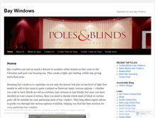 Tablet Screenshot of polesandblindsandbaywindows.wordpress.com