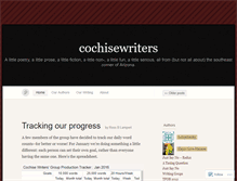 Tablet Screenshot of cochisewriters.wordpress.com