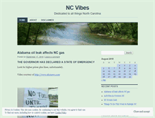 Tablet Screenshot of ncvibes.wordpress.com
