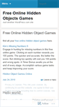 Mobile Screenshot of freeonlinehiddenobjectsgames.wordpress.com