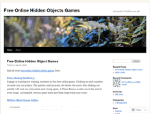 Tablet Screenshot of freeonlinehiddenobjectsgames.wordpress.com