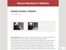 Tablet Screenshot of craniodonna.wordpress.com