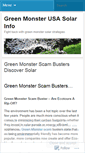 Mobile Screenshot of greenmonsterusasolar.wordpress.com