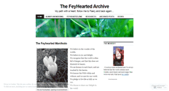 Desktop Screenshot of feyhearted.wordpress.com