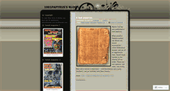 Desktop Screenshot of 1001papyrus.wordpress.com