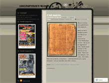 Tablet Screenshot of 1001papyrus.wordpress.com