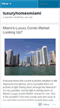 Mobile Screenshot of luxuryhomesmiami.wordpress.com