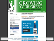 Tablet Screenshot of growingyourgreen.wordpress.com