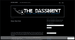 Desktop Screenshot of inthebassment.wordpress.com