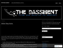 Tablet Screenshot of inthebassment.wordpress.com